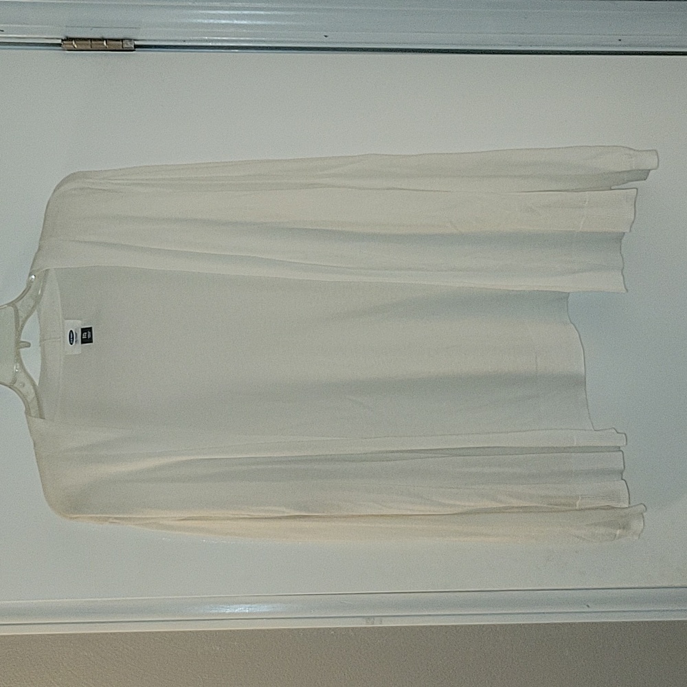 Old Navy Open Front Cardigan Sweater, XXL, White
